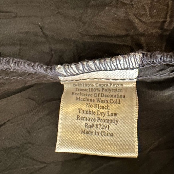 Johnny Was Black and Red Embroidered Blouse - Picture 8 of 8